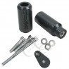 TOPES PROTECTORES ANTICAIDA KAWASAKI ZX 6 R 05 06 LOOK CARBON
