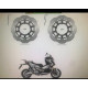 kit de discos de freno ng para honda xadv 750 17 24-