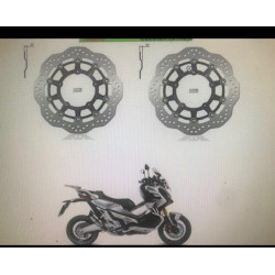 kit de discos de freno ng para honda xadv 750 17 24-