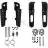 Reposapies delanteros + traseros negros Honda CBR 600RR-1000RR