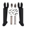 Reposapies delanteros negros Yamaha YZF R6 - YZF R1 Todos los años